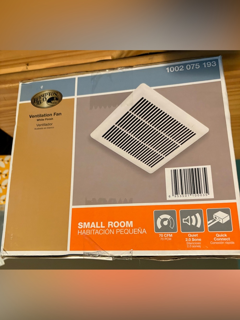 Hampton Bay White Small Room Ventilation Fan